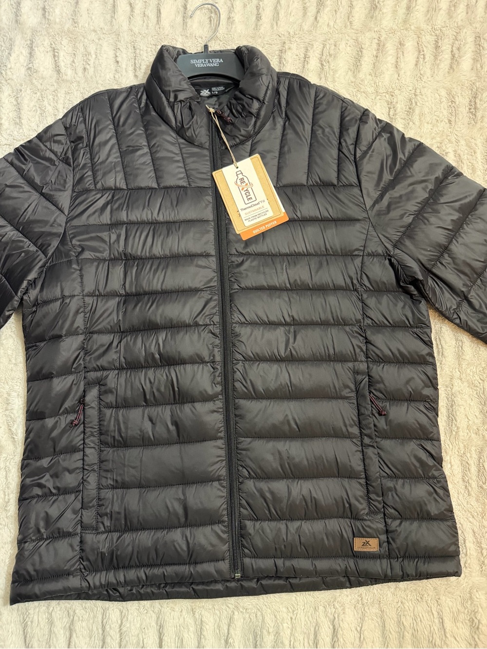 ZeroXposur Men's Quilted Packable Puffer Jacket - Black